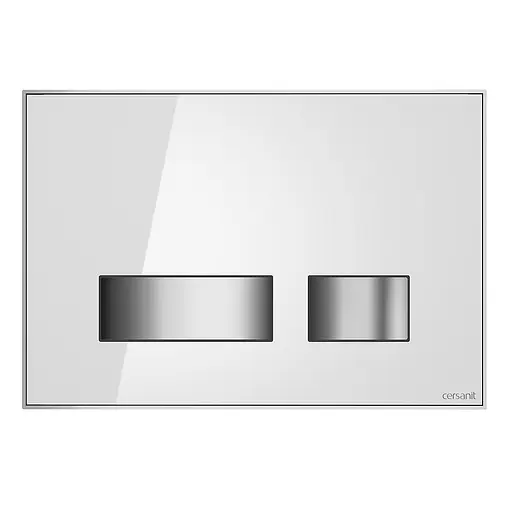 Кнопка змиву Cersanit Movi біле скло S97-012 - фото 1