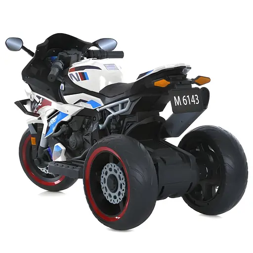 Електромобіль дитячий Bambi Мотоцикл M 6143EL-1 триколісний 12V7AH світло музика EVA - фото 7