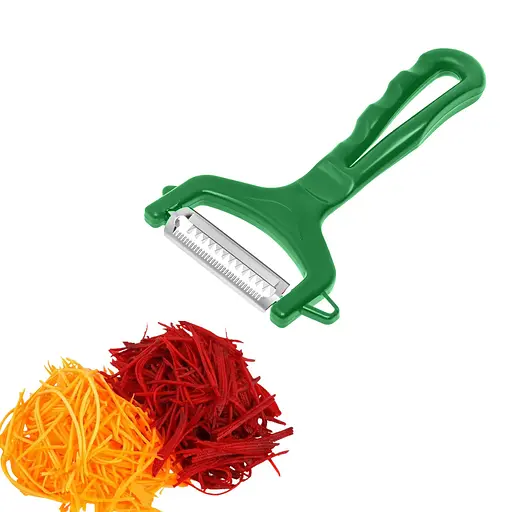 Ніж для нарізки соломкою овочів та фруктів (для корейської моркви) 13 см Зелений 85037 - фото 2