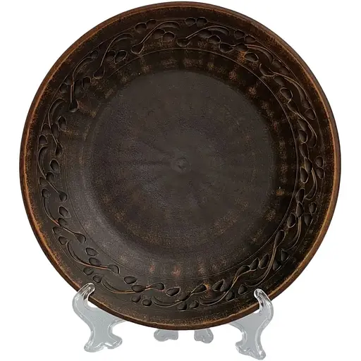 Тарелка десертная Український глиняний посуд молочная керамика 21 см