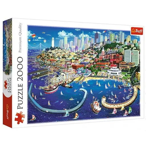 Пазл Trefl Затока Сан-Франциско США 2000 ел. (27107) - фото 1