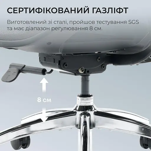 Ігрове крісло Sihoo DORO S100 Mesh Black (S100-M301) - фото 12