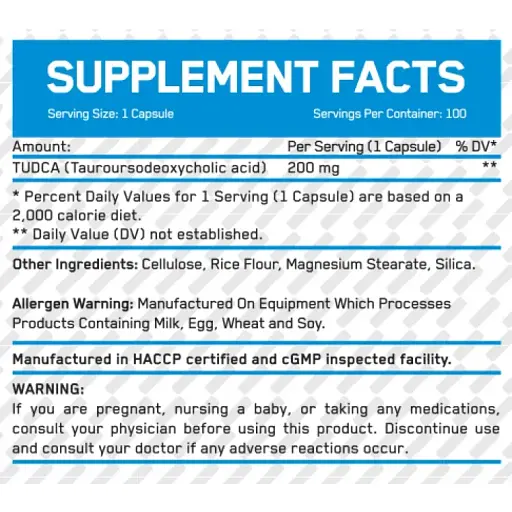 Тауроурсодезоксихолевая кислота Everbuild Nutrition Tudca 200 мг 100 веган капсул - фото 2