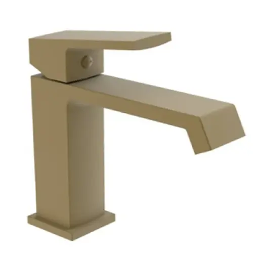 Змішувач для умивальника Haiba Gaudi 001 Brushed Gold HB9583 Золотий - фото 1