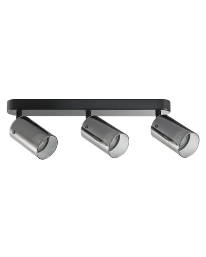 Світильник поворотний, спот Goldlux 328328 Smoky GU10 3x10W IP20 Чорний - фото 1