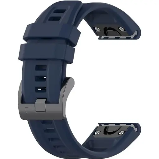 Ремінець DK CDK для Garmin MARQ Captain 22mm Silicone Sport Band Classic 2 шт. (015189) (dark blue) - фото 2