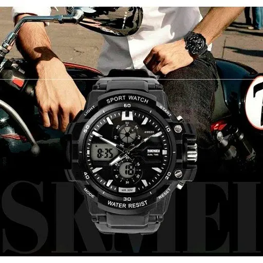 Чоловічий наручний годинник Skmei Resist 0990 Чорний - фото 7