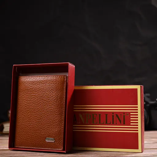 Мужской кожаный кошелек Canpellini 10х13х1 см acs0025702 - фото 8
