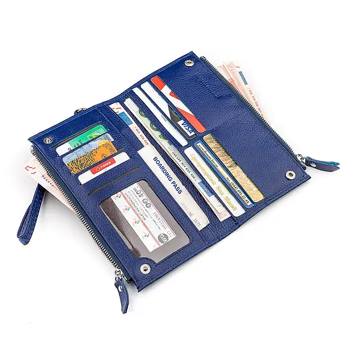 Кожаный женский кошелек (ST420) ST Leather 10х19х2.5 см acs0015554 - фото 3