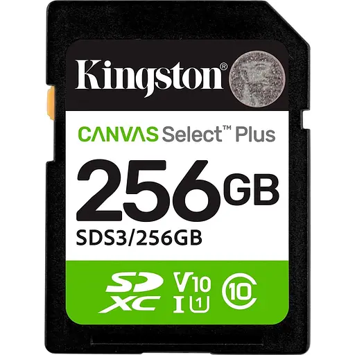 Карта пам'яті 256GB SDXC Canvas Select Plus Gen3 1 50MB/s C10 UHS-I U1 V10 SDS3/256GB - фото 1