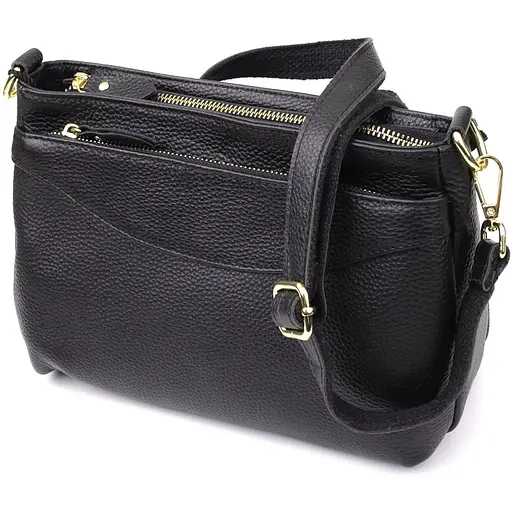 Классическая женская сумка Vintage с жестким дном из натуральной кожи 27х16х11 см sum0027515 - фото 1