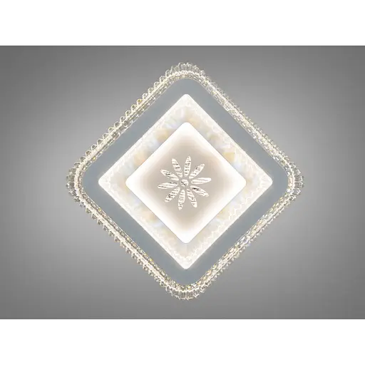 Світлодіодна стельова люстра Romin сіра 42 Вт до 7 м² - фото 1