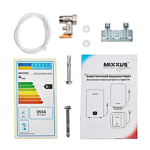 Водонагреватель "Под мойку" Mixxus EWH-1215 Small Under накопительный 15 л мокрый тэн 1,5 kW WH0605 - фото 4