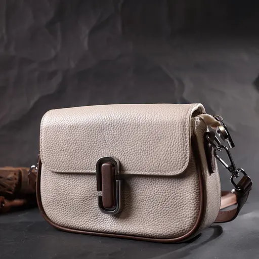 Полукруглая сумка для женщин Vintage с магнитом-защелкой из натуральной кожи 21.5х15х6 см sum0029022 - фото 9