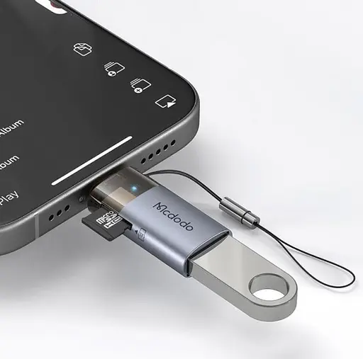 Адаптер Mcdodo USB-C к USB-A 3.0 Transfer Adapter Черный - фото 3