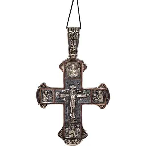 Золотий хрестик Харківська ювелірна фабрика. Розп'яття Христа. 11520-Ч ЄВРО