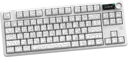 Клавіатура бездротова Ajazz AK870 V2 Maillard Switch White (AK870-V2-S-W) - фото 4