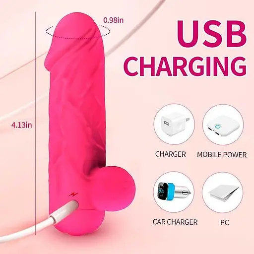 Силиконовый смарт-вибратор Love Spouse мини для женщин фуксия - фото 7