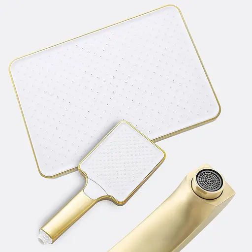 Душова система прихованного монтажу, золото Frap F7176-3, Золотий - фото 4