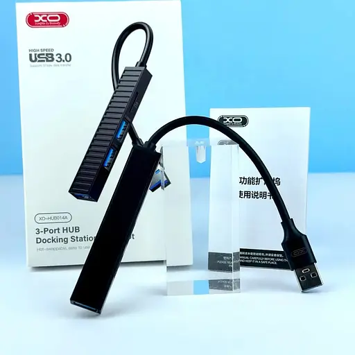 Хаб разветвитель юбка XO Hub014A на 3 порта Usb + microSD - фото 5