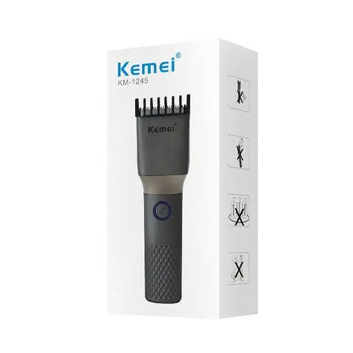 Акумуляторна машинка Kemei Km-1245 для стрижки волосся - фото 2