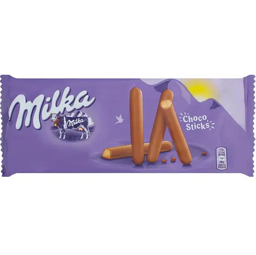 Уцінка. Печиво Milka Lila Choco Sticks 112 г  - фото 1