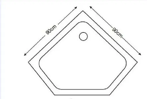 Душовий піддон Asignatura Turia 90x90 39833005 білий - фото 2