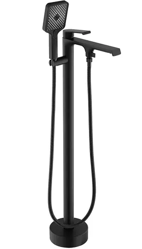 Змішувач для ванни Rea Hass black підлоговий REA-B6401 Чорний матовий - фото 1