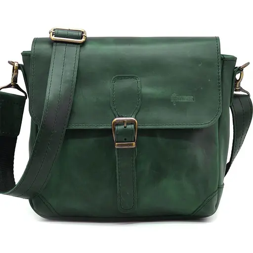 Чоловіча шкіряна сумка TARWA 25х26х8.5 см sum0025458 - фото 3