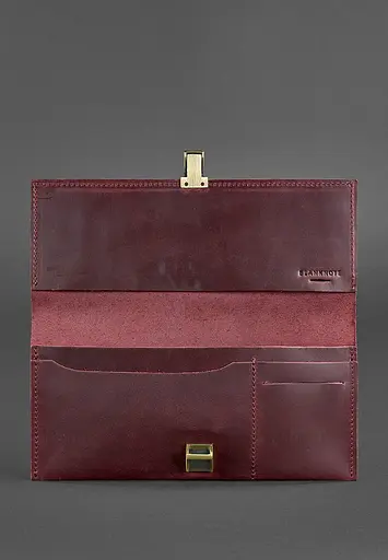 Кожаный тревел-кейс Journey 2.0 Crazy Horse бордовый - фото 4