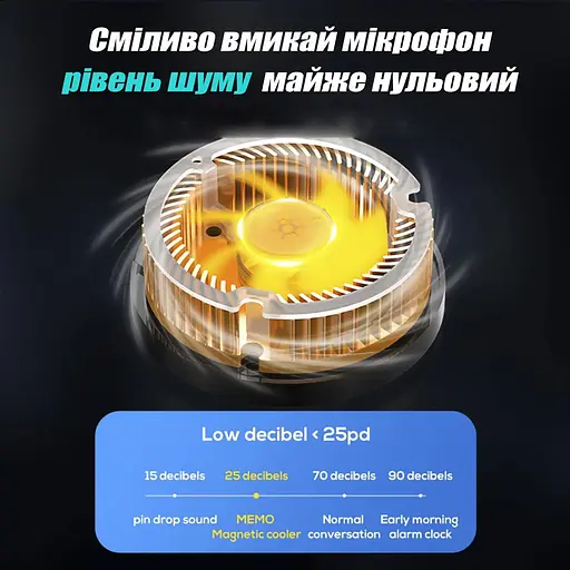 Кулер охлаждающий MEMO CX08 для мобильного телефона игровой магнитный - фото 9