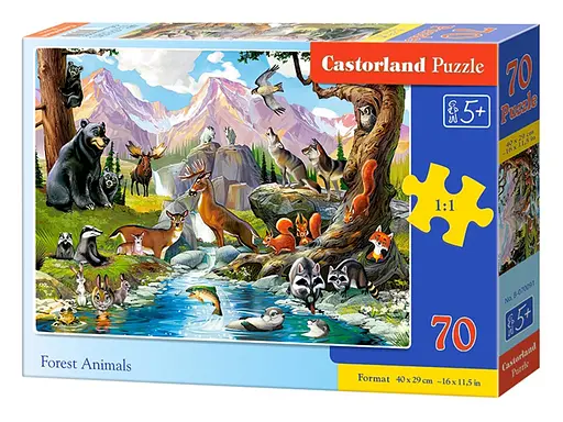 Пазли Castorland Дикі тварини, 70 елементів, B-070091