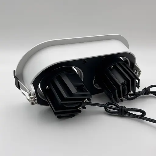 Встраиваемый светильник Skarlat RSL74090-2 2×10W WH+BK 3000K - фото 5