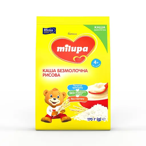 Безмолочна каша Milupa Рисова 170 г - фото 2
