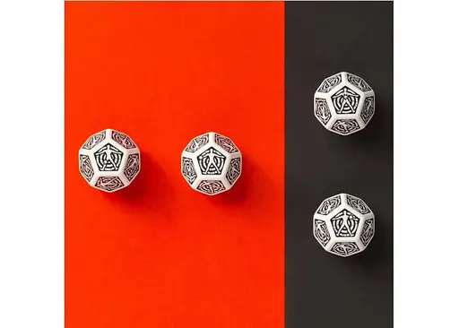 Кубик D12 Hit Location White & black die (12HIT02) - фото 2