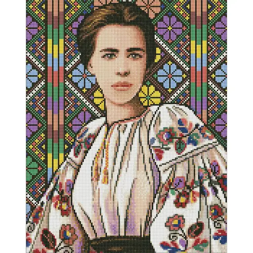 Алмазная мозаика Леся Украинка ©mosyakart AMO7580 Идейка 40х50 см