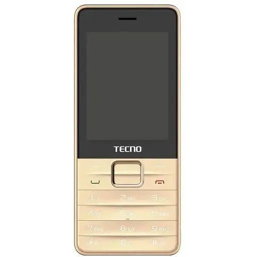 Телефон Tecno T454 Dual SIM 2-симковый кнопочный золотистый - фото 1