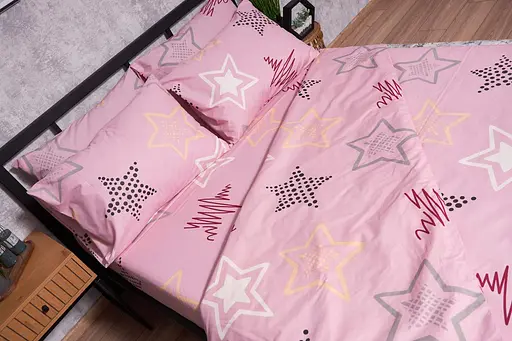 Набор наволочек Moon&Star Бязь Gold Люкс Alpha Pink 50х50 см 2 шт - фото 2