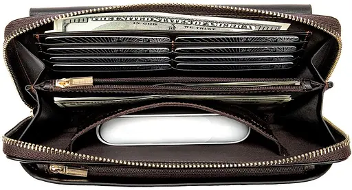 Кожаный клатч мужской Vintage 22,5х12х4 см sum0012742 - фото 10