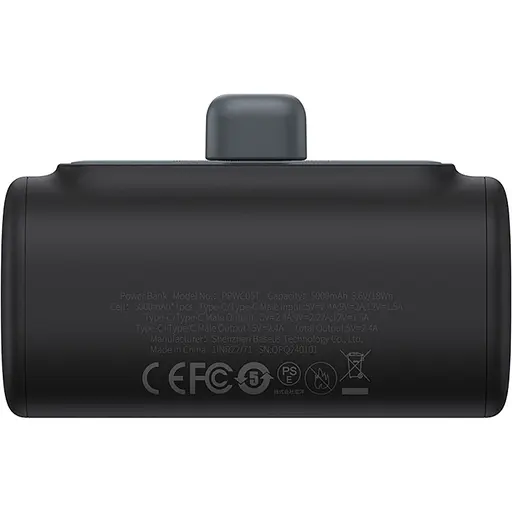 Зовнішній акумулятор Baseus Compact Type-C Edition 5000mAh 20W Black P10068306113-00 (132858) - фото 5