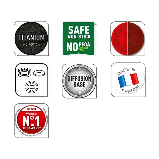 Сковорода универсальная Tefal 24 см Moment с титановым антипригарным покрытием - фото 3