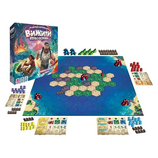 Настільна гра "Вижити: втеча з острова" Games7Days ZYGSTI01UA 50 фішок шукачів пригод - фото 2