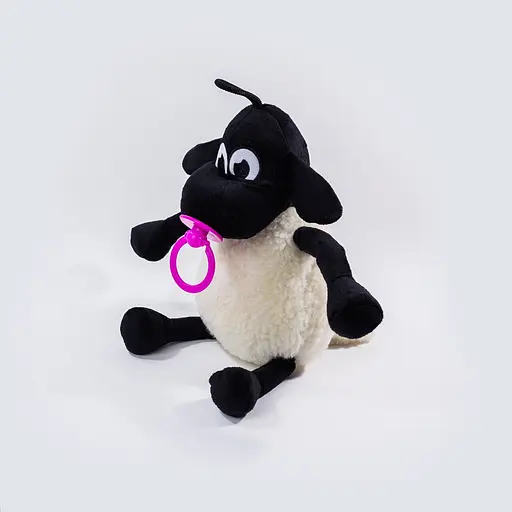 М'яка іграшка Баранчик Тіммі з соскою 36см