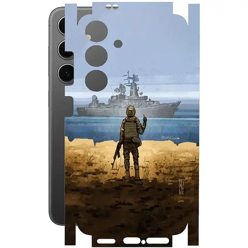 Защитная пленка StatusSKIN для Samsung Galaxy S24 SM-S921 Корпус Винил Корабль - фото 1
