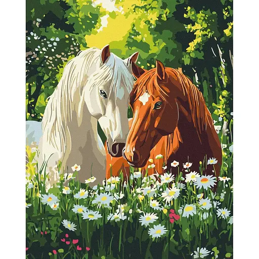 Картина по номерам на подрамнике Brushme Тишина цветущих утра