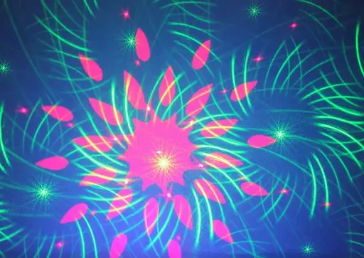 Кольоровий лазер диско Laser Mini Party Light Проєктор для приміщень із пультом - фото 4