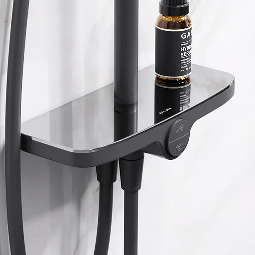 Душова система Am.Pm ShowerSpot без змішувача Like black F0780222, Чорний матовий - фото 4