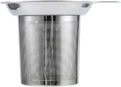 Ситечко для заваривания чая и кофе из нержавеющей стали (диаметр сита 8.8 см) Серебристый 88191 - фото 3