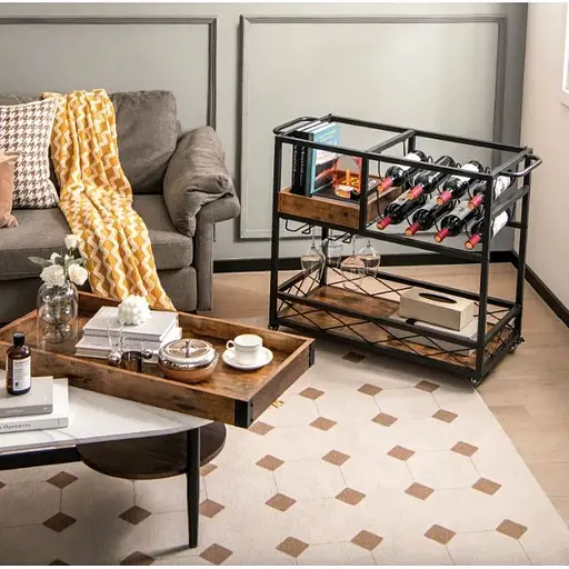 Барний візок Costway Mexico із кількома ярусами в стилі в стилі Loft - фото 3