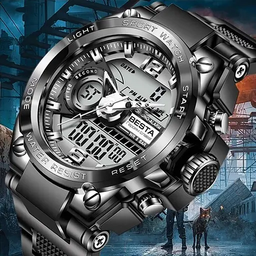 Наручний годинник чоловічий Besta Sport Чорний (2995) - фото 3